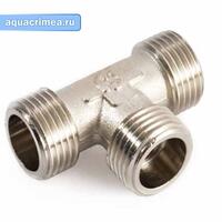 Тройник никель ННН 1/2"  (10/90)