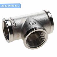 Тройник никель ВВВ 1/2" ( 10/60)