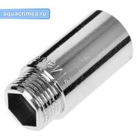 Удлинитель хром вн-нар 3/4" х 50мм GF (10/150)