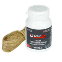 Комплект для герметизации VALFEX паста уплотнительная (25 г) + лен (7 г) (Вода, пар) (100)