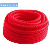 Гофрированная труба «Пешель» Dн-35 красная (30 м) (для трубы 25 мм)