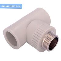 Тройник с МРН 25*3/4"*25 (уп 30) EVCI