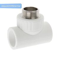 Тройник перех. с НР 20х3/4"х20 (75/25) (Valfex) БЕЛЫЙ