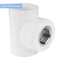 Тройник перех. с ВР 32х1"х32 (30/10) (Valfex) БЕЛЫЙ