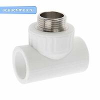 Тройник НР 32 x 1/2 x 32 БЕЛЫЙ PPR