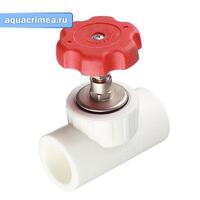 Вентиль проходной 32"90* (16/8) (Valfex) БЕЛЫЙ