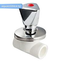 Вентиль хромированный 20*1/2" (20/10) (Valfex) БЕЛЫЙ