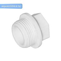 Заглушка резьбовая 20х1/2" (1000/250) (Valfex) БЕЛАЯ