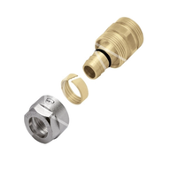 Соединитель Push РН 14х2 х 1/2" латунный для труб PE-Xc/AL/PE-HD Platinum (10/150)