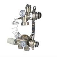 Насосно-смесительный узел с ниж.подключением, с термоголовкой, без насоса, монтажная длина насоса 13