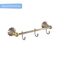 Вешалка 3 крючка прямая под Бронзу MAGNUS (95204)