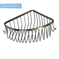 Полочка одинарная угловая овальная под Бронзу MAGNUS (95350)