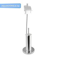 Набор для туалета напольный ёрш+держатель бумаги "Санакс" (404)