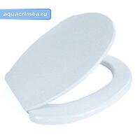 Сиденье для унитаза (белый мрамор)