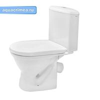 Унитаз-компакт Алькор (ант.вспл., косой выпуск, 2 режим, крышка дюропласт) (1WH30.2.140) SANTEK