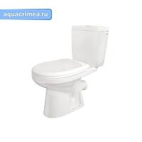 Унитаз-компакт Анимо  (прямой  выпуск, 1 режим, крышка ПП) (1WH110035)  SANTEK