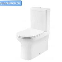 Унитаз-компакт ARCHI безободковый, с тонкой крышкой, микролифт (380*680*820)