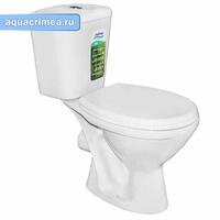 Унитаз-компакт "ГРАЦИЯ" (прям. выпуск. крышка ПП. 2 реж..ниж. подключ, (358х775х638 мм)