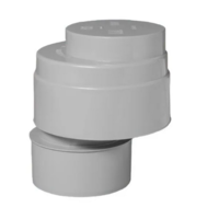 Воздушный клапан 100мм серый в трубу "McALPINE"