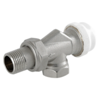 Клапан термостатический VALFEX для радиатора угловой с осевым управлением 1/2" VALFEX (80/10) К