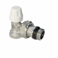 Клапан VALFEX для радиаторов, настроечный угловой 1/2" (с доп. уплотнением) (120/15) G К