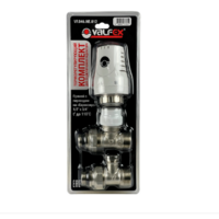 Комплект терморегулирующего оборудования для радиатора прямой с переходом на "Евроконус" 1/2" х 3/4"