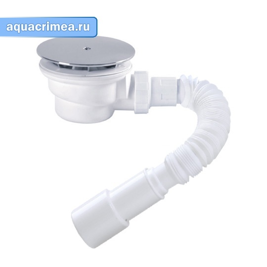 Купить сифон арт.1625 для душевого поддона выпуск 100 мм, высота 60мм ...
